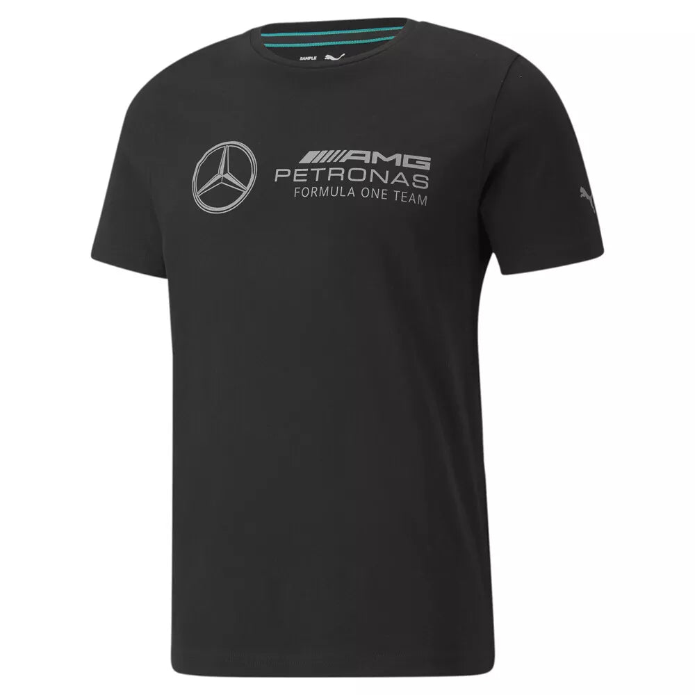 Maglietta Mercedes, logo Puma, nero, 2021