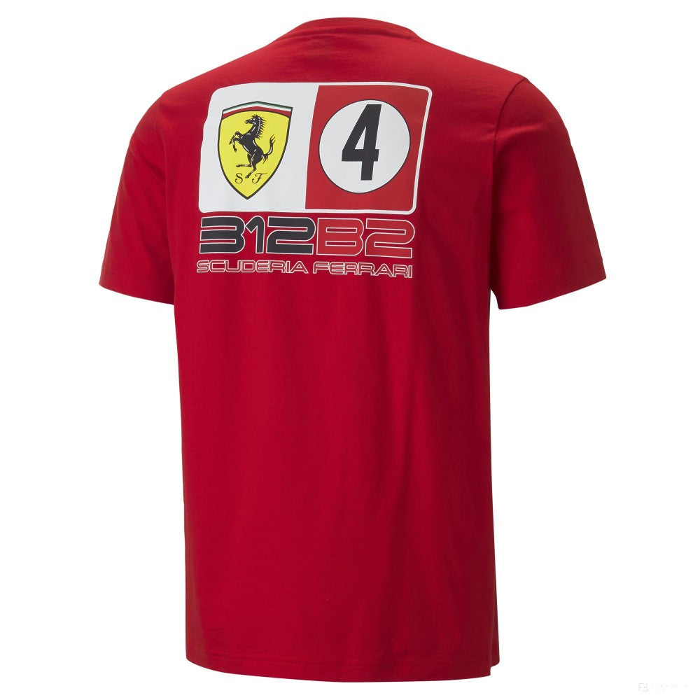 Ferrari Race Colored Big Shield Tee Rosso Corsa 2022 - FansBRANDS®