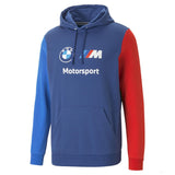 BMW MMS sweatshirt, hooded, ESS, Puma, blue - FansBRANDS®