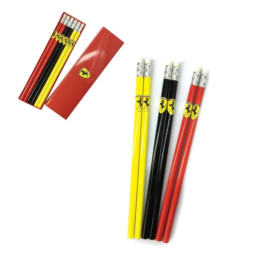 6 pcs, Ferrari Set di matite - FansBRANDS®