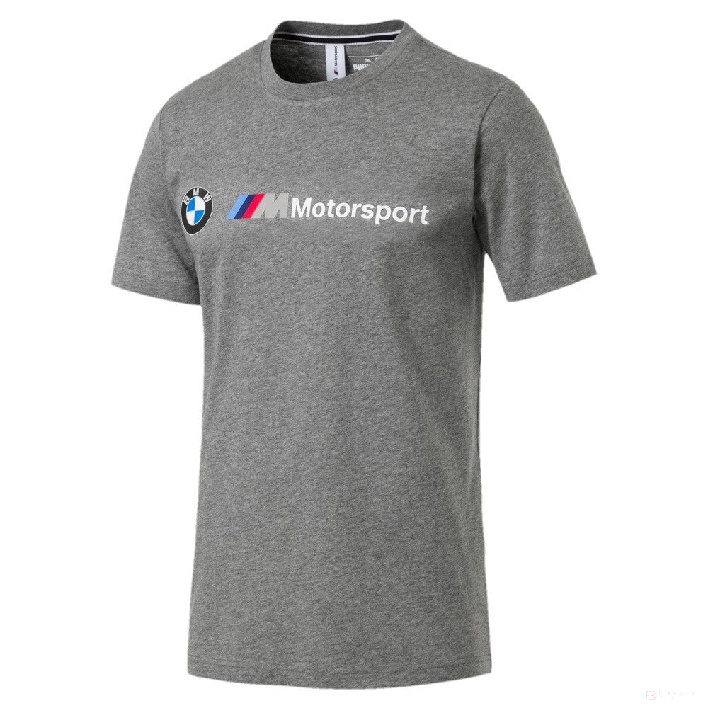 Maglietta BMW, Puma BMW MMS logo girocollo, grigio, 2019