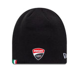 Berretto Ducati, logo in gomma, New Era, nero