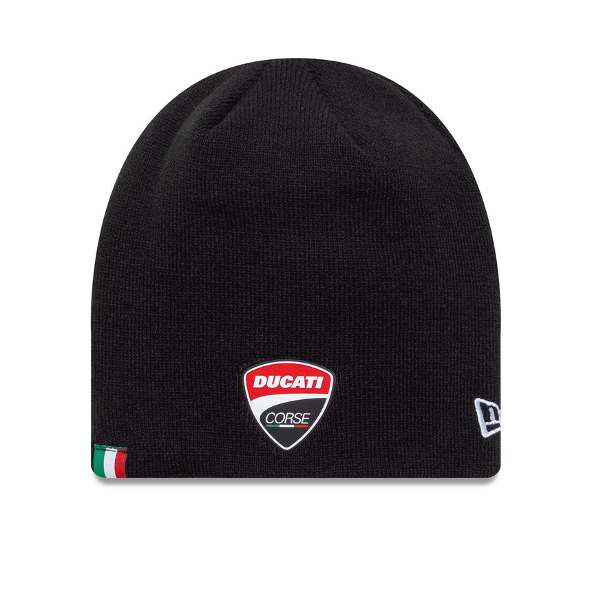 Berretto Ducati, logo in gomma, New Era, nero