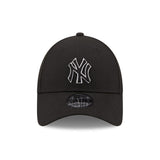 Cappellino dei New York Yankees, New Era, 9FORTY, contorno pop, nero