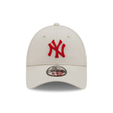Cappellino dei New York Yankees, New Era, 9FORTY, essenziale, crema