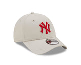 Cappellino dei New York Yankees, New Era, 9FORTY, essenziale, crema