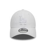 Cappellino Los Angeles Dodgers, New Era, 9FORTY, essenziale, bianco