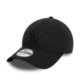 Cappellino New York Yankees, New Era, 9TWENTY, essenziale, nero totale