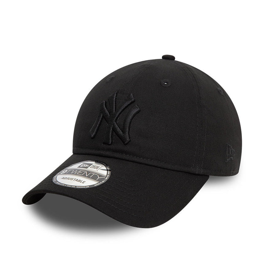 Cappellino New York Yankees, New Era, 9TWENTY, essenziale, nero totale