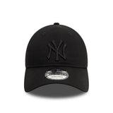 Cappellino New York Yankees, New Era, 9TWENTY, essenziale, nero totale