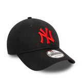 Cappellino dei New York Yankees, logo rosso, New Era, 9TWENTY, essenziale, nero