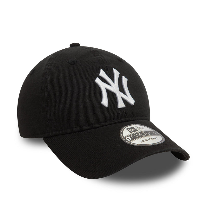 Cappellino New York Yankees, lavato, New Era, 9TWENTY, nero