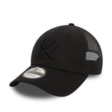 Cappellino da baseball trucker New Era 9FORTY dei New York Yankees, nero totale