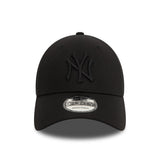 Cappellino da baseball trucker New Era 9FORTY dei New York Yankees, nero totale
