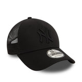 Cappellino da baseball trucker New Era 9FORTY dei New York Yankees, nero totale