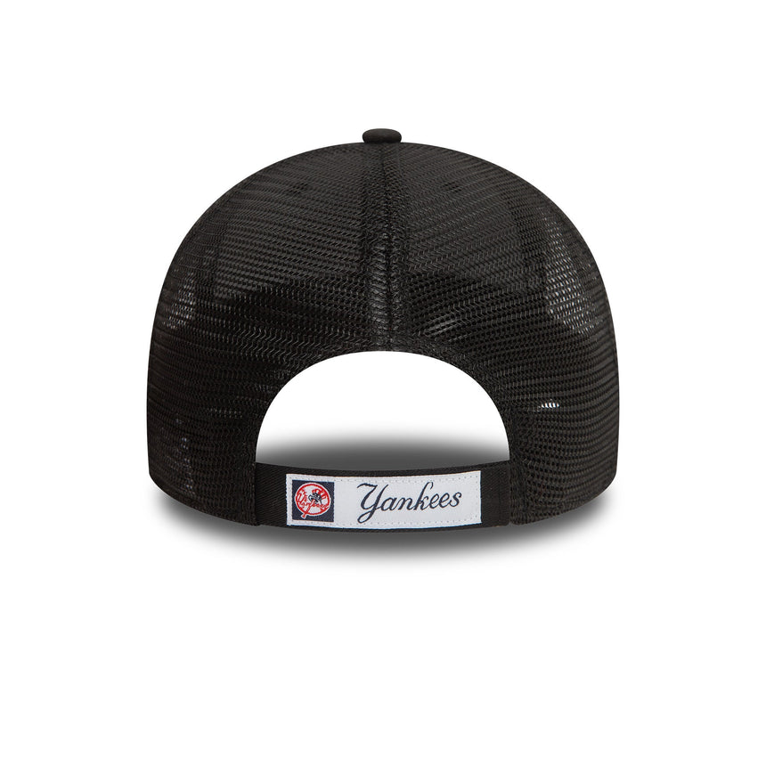 Cappellino da baseball trucker New Era 9FORTY dei New York Yankees, nero totale