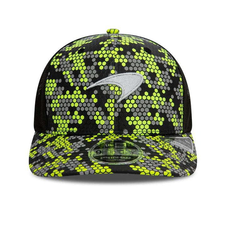 Cappellino McLaren Trucker, New Era, Singapore, giallo, 2024