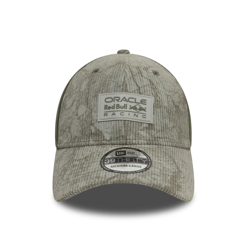 Cappellino Red Bull Racing, New Era, 39THIRTY, in velluto a coste, verde