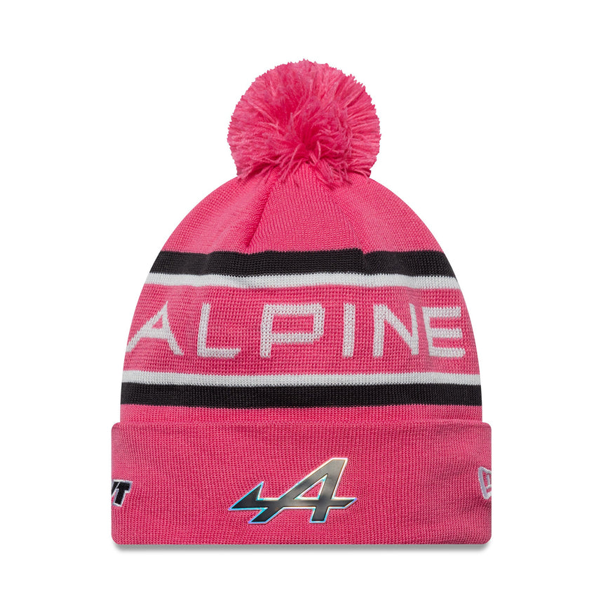 Berretto alpino in maglia a coste, New Era, rosa