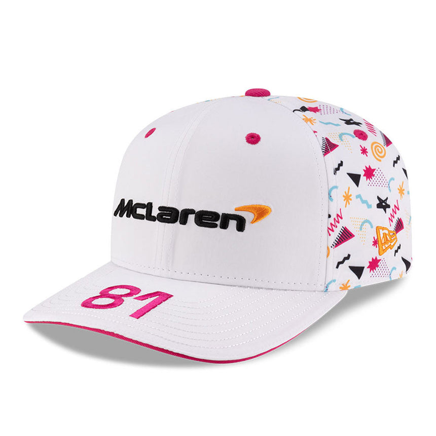 Cappellino da baseball McLaren, Giappone, Miami, Oscar Piastri, New Era, 9SEVENTY SS, Bianco 🔥