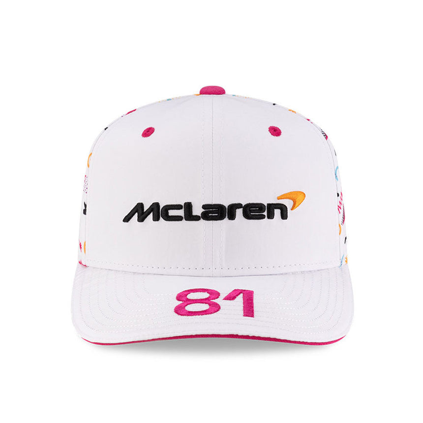 Cappellino da baseball McLaren, Giappone, Miami, Oscar Piastri, New Era, 9SEVENTY SS, Bianco 🔥