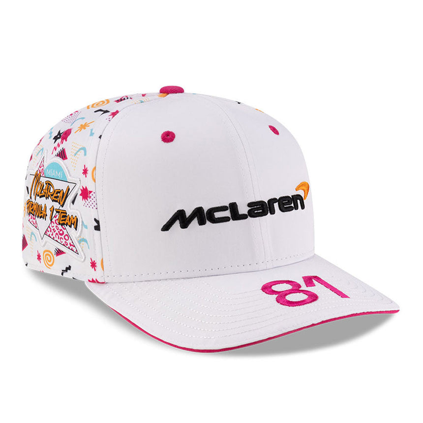 Cappellino da baseball McLaren, Giappone, Miami, Oscar Piastri, New Era, 9SEVENTY SS, Bianco 🔥