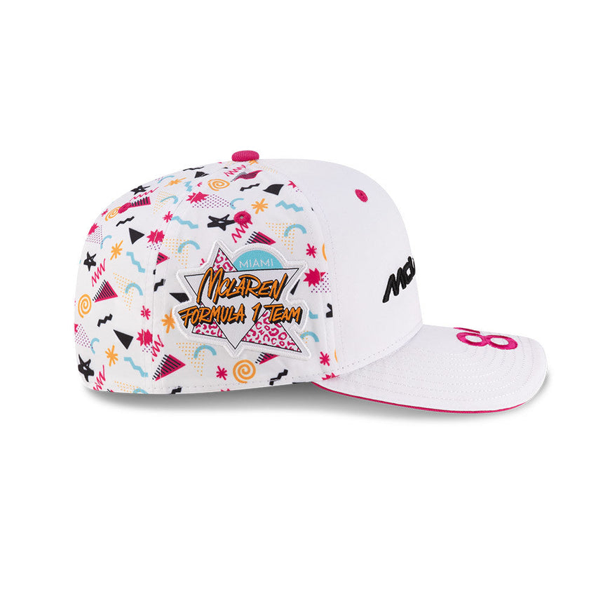 Cappellino da baseball McLaren, Giappone, Miami, Oscar Piastri, New Era, 9SEVENTY SS, Bianco 🔥