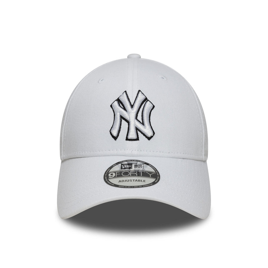Cappellino New York Yankees, New Era, 9FORTY, bianco