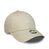 Cappellino dei New York Yankees, logo mini, New Era, 9FORTY, beige