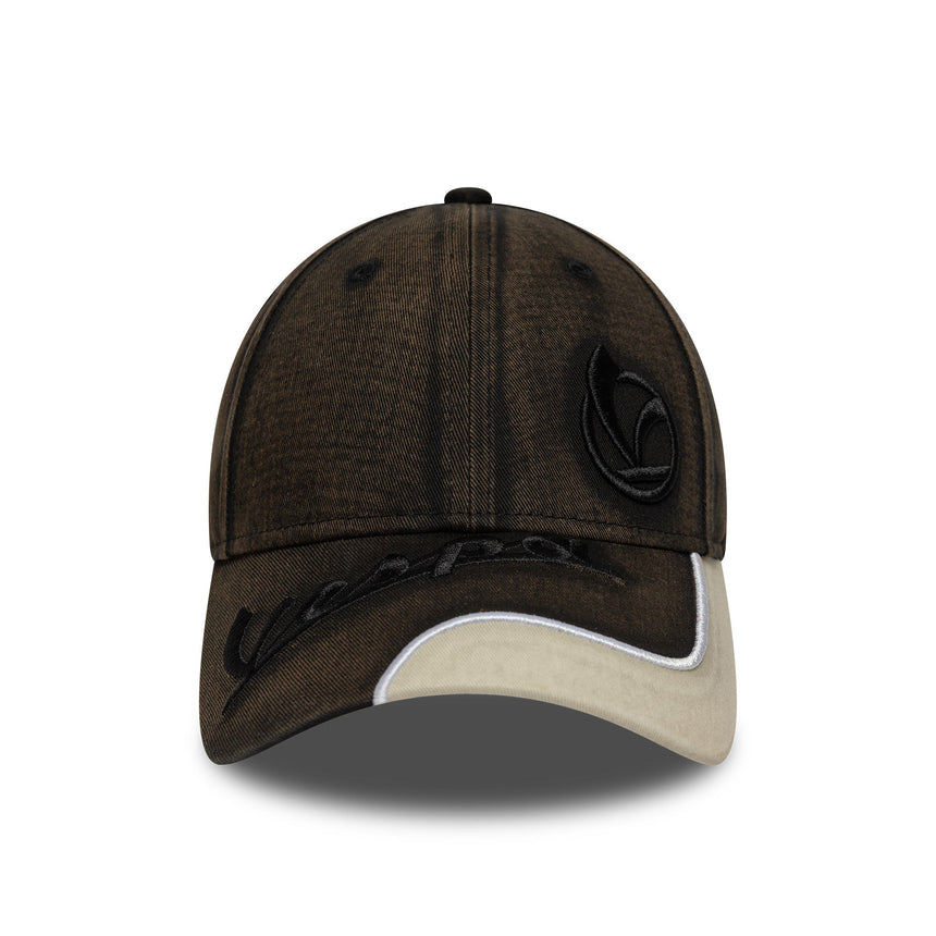 Cappellino Vespa, effetto distressed, New Era, 9FORTY, marrone