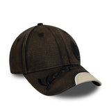 Cappellino Vespa, effetto distressed, New Era, 9FORTY, marrone