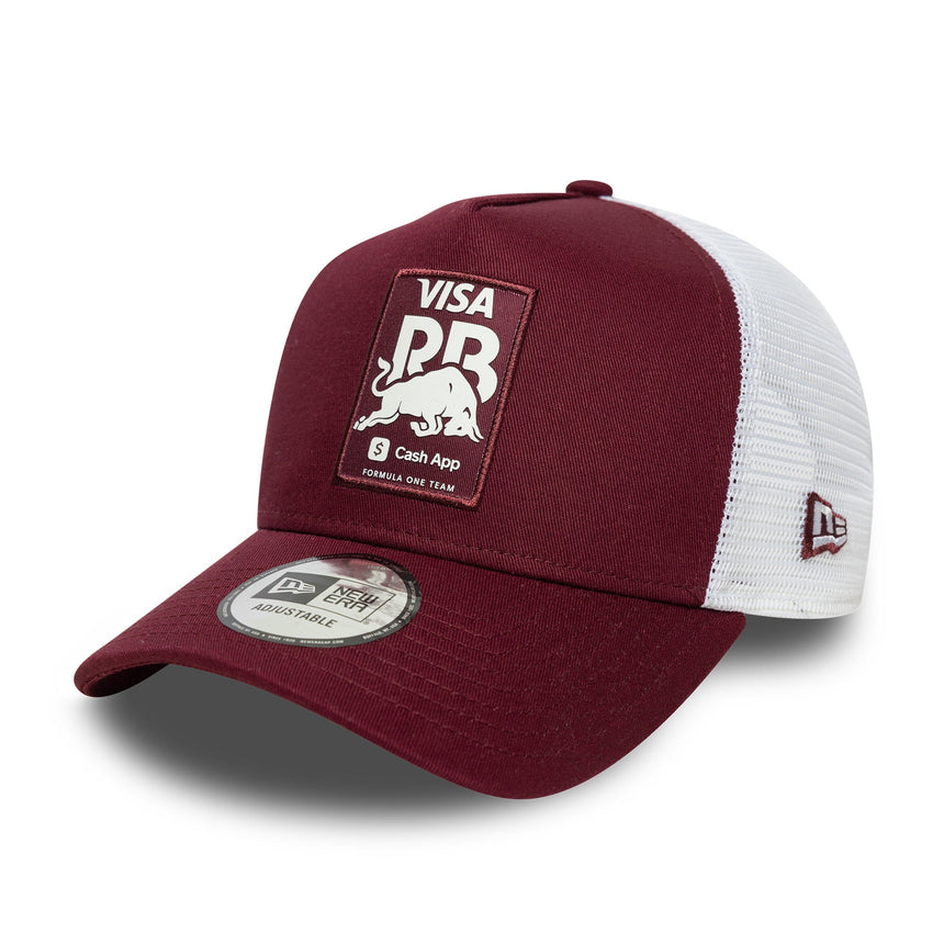 Cappellino Visa RB, trucker, stagionale, New Era, 9FORTY, bordò