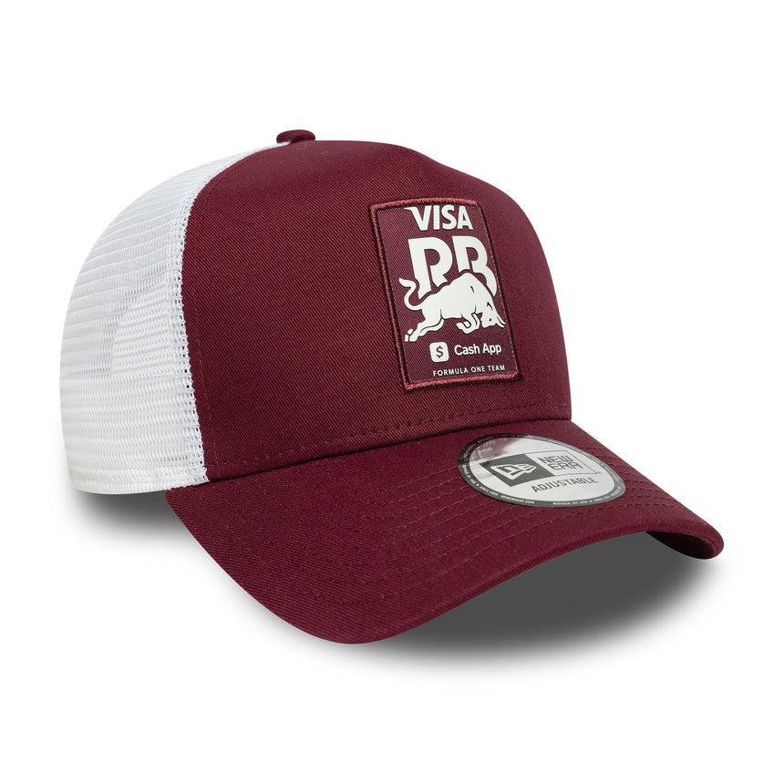 Cappellino Visa RB, trucker, stagionale, New Era, 9FORTY, bordò