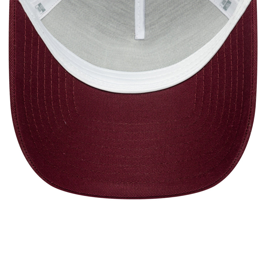 Cappellino Visa RB, trucker, stagionale, New Era, 9FORTY, bordò