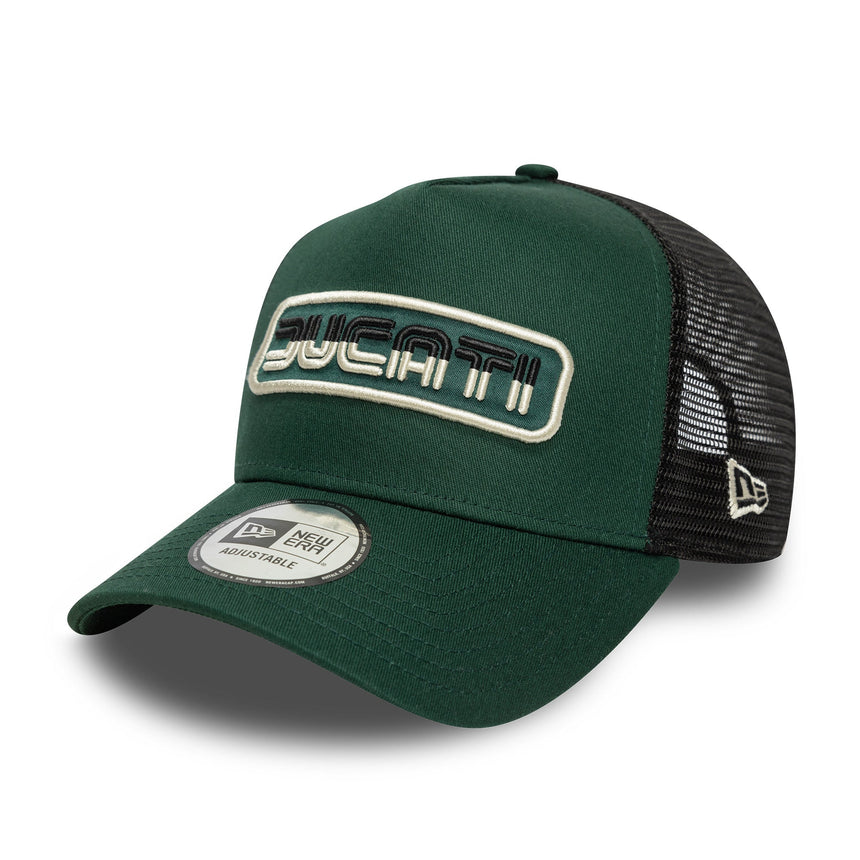 Cappello Ducati, trucker, stagionale, New Era, 9FORTY, verde