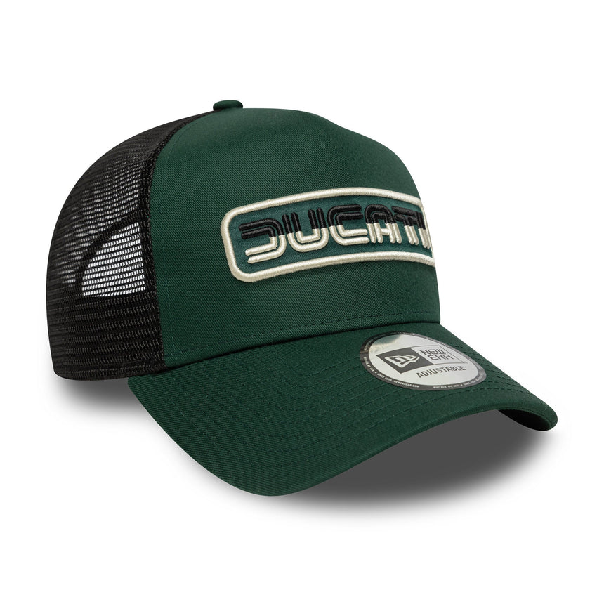 Cappello Ducati, trucker, stagionale, New Era, 9FORTY, verde
