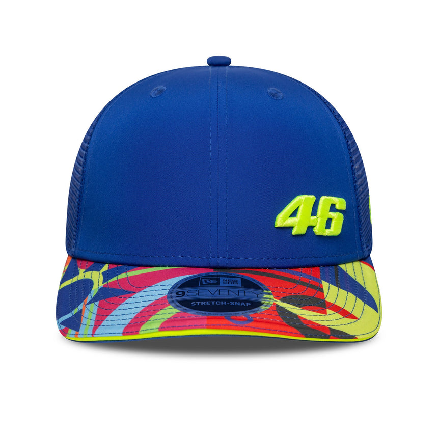Valentio Rossi #46 berretto trucker VR46 New Era 9SEVENTY blu