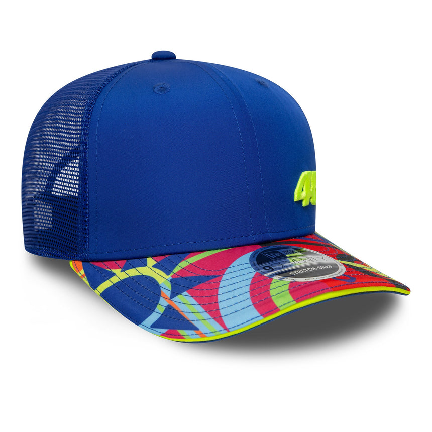 Valentio Rossi #46 berretto trucker VR46 New Era 9SEVENTY blu