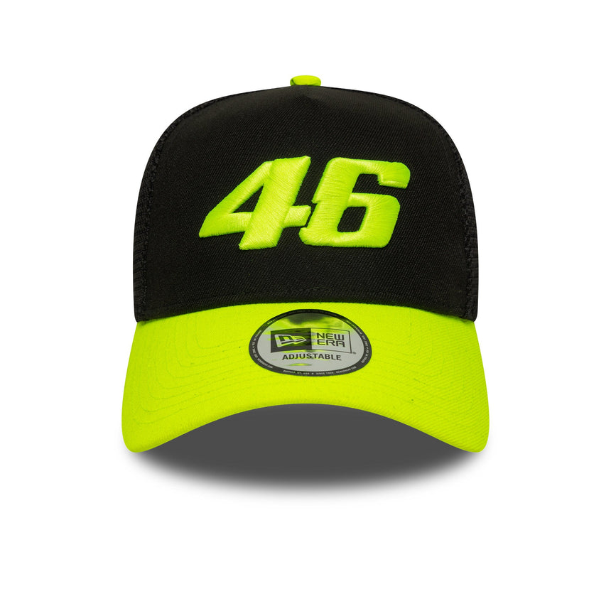 Cappellino Valentio Rossi #46, trucker, VR46, New Era, 9FORTY, nero