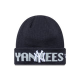 Berretto a maglia dei New York Yankees, logotipo, blu