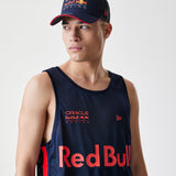 Maglietta senza maniche Red Bull Racing, New Era, mesh da basket, blu scuro