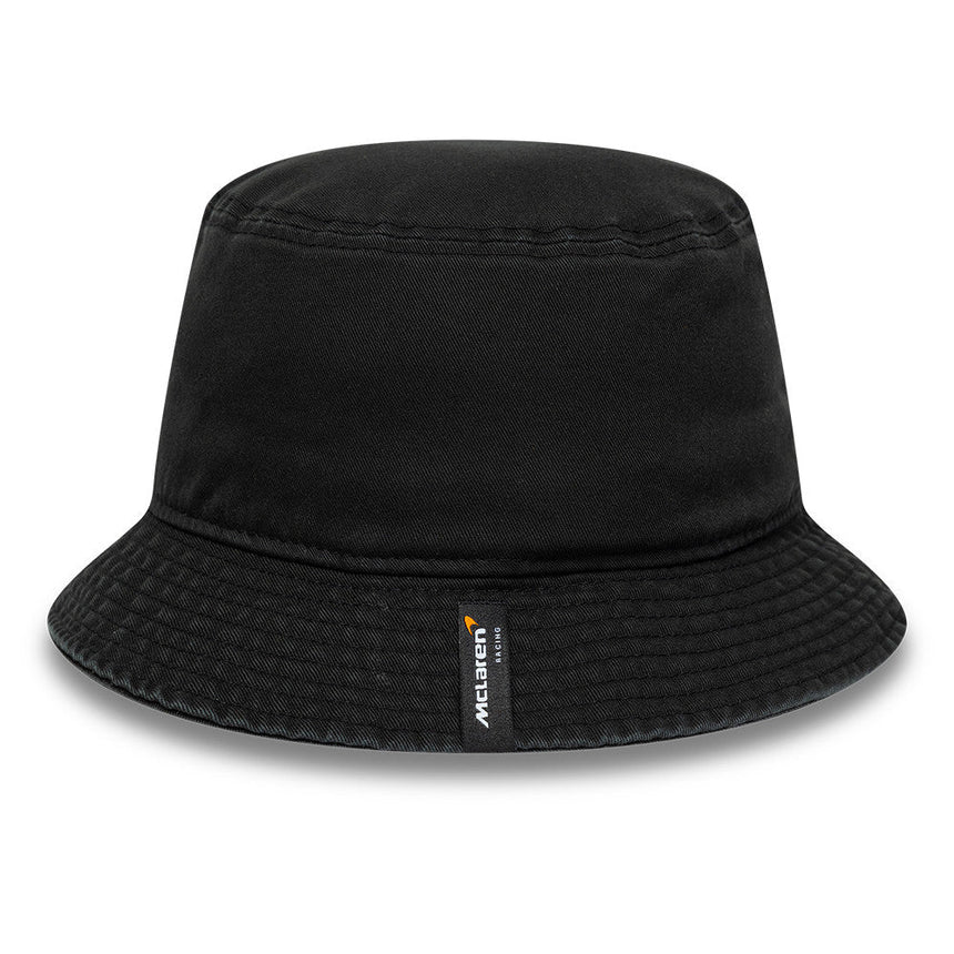 Cappello bucket McLaren x Reiss, a taglio affusolato, New Era, nero