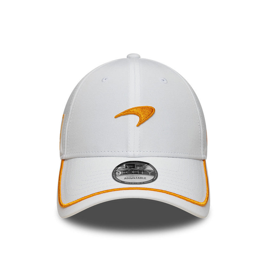 Cappellino McLaren stagionale, New Era 9FORTY, bianco
