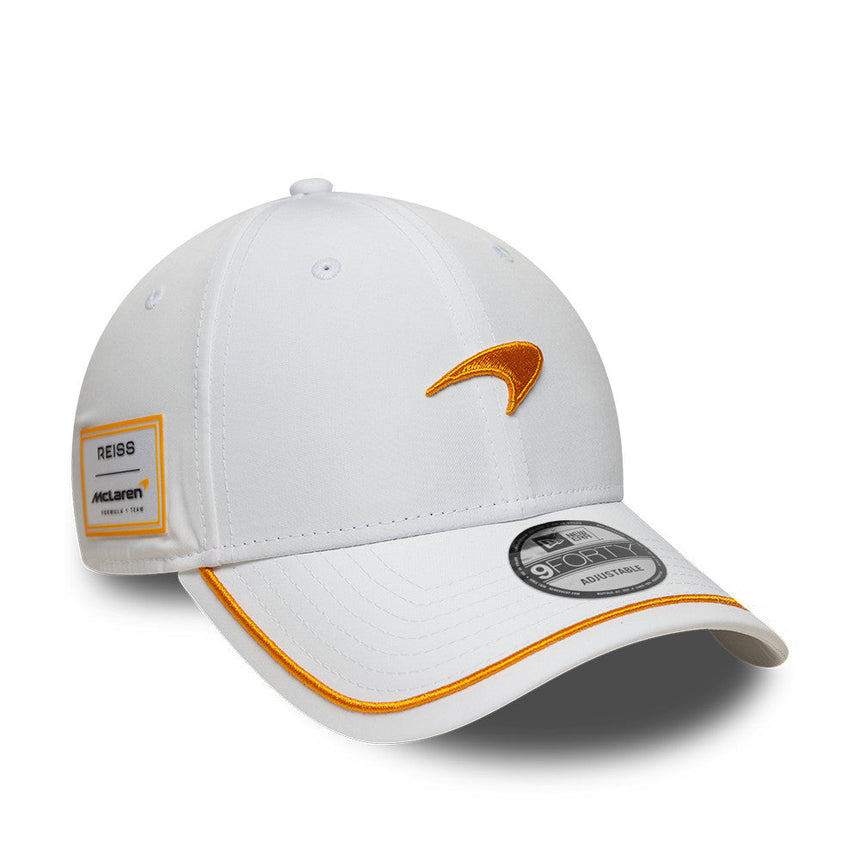 Cappellino McLaren stagionale, New Era 9FORTY, bianco