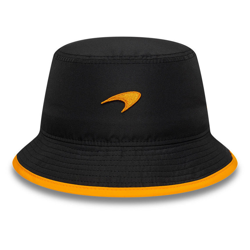 McLaren x Reiss cappello bucket, stagionale, a taglio affusolato, New Era, 9FORTY, nero