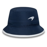 Cappello bucket McLaren x Reiss, stagionale, affusolato, New Era, 9FORTY, blu