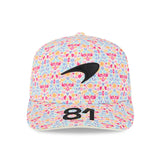 Cappellino McLaren Team Oscar Piastri Edizione Speciale Messico New Era 9SEVENTY Bianco