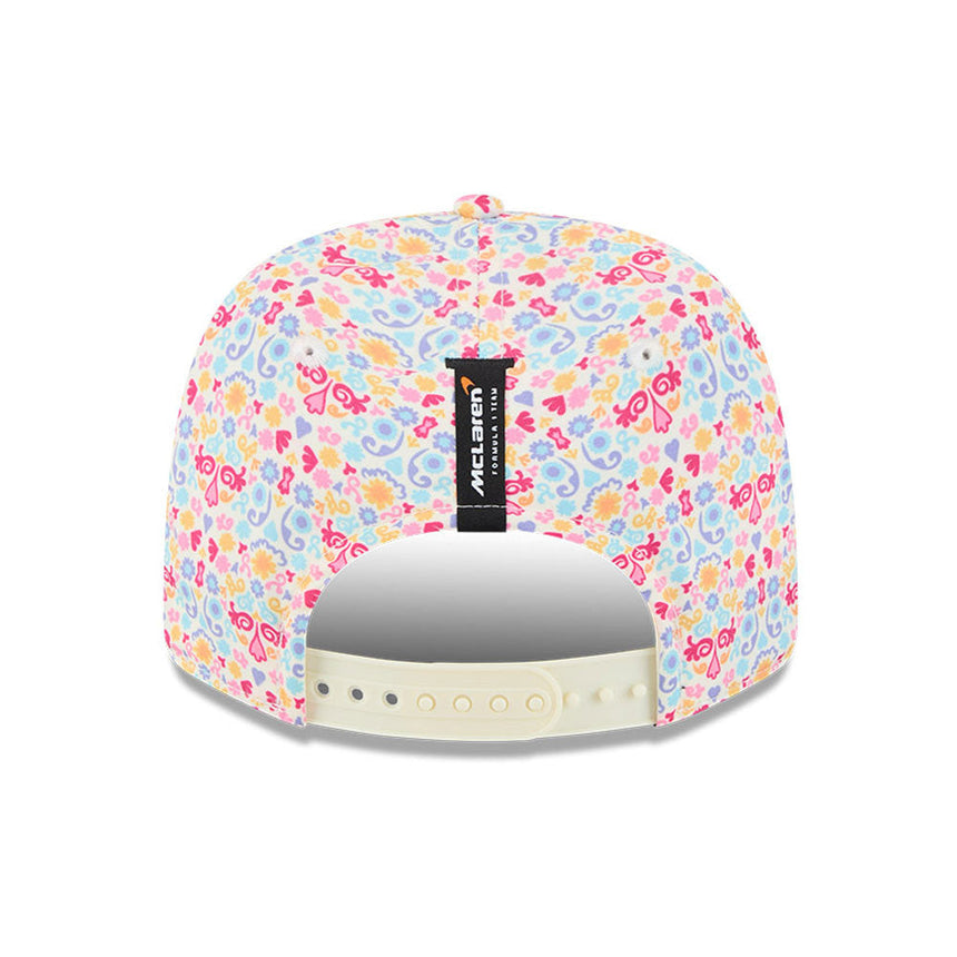 Cappellino McLaren ufficiale del team, Lando Norris, edizione speciale Messico, New Era, 9SEVENTY, bianco
