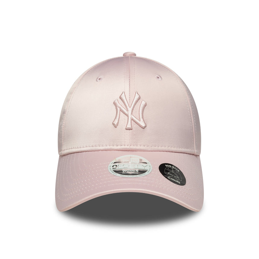 Cappellino New York Yankees, fiocco in raso sul retro, New Era, 9FORTY, rosa, rosa