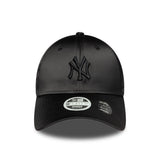 Cappellino New York Yankees, con fiocco in raso sul retro, New Era, 9FORTY, per donna, nero